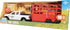 Country 18pc Playset, 3+ Big Toys: Truck & Cattle Trailer Adventure - Farm Toy Light-Sound White Pickup, Articulated