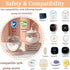 LKHUYA 240ml, Wearable Breast Pump Cup, Hands Free Single Side Silicone Milk Collector Cup Leak - Proof Portable Breast