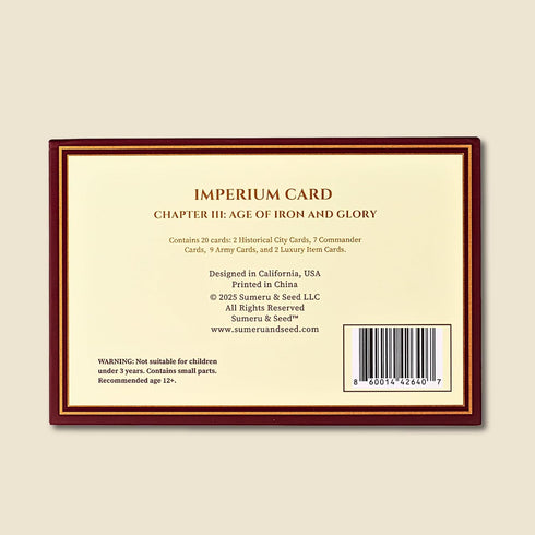 Set Sumeru & Seed Imperium Cards Historical Strategy Card System The Second Punic War Core Rome vs Carthage Sandbox