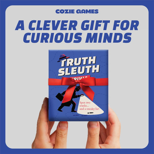 Talking Hearts 300 Truth Sleuth Trivia Game, Two Truths and a Lie Style Trivia with Card Sides