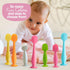 Bumco Baby Bum Brush + Mini Baby Diaper Cream Spatula with Case - BPA-Free Silicone Diaper Spatula with Suction Cup