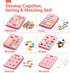 hahaland Busy Board - Montessori Toys for 2 Year Old Girl | Birthday Gift with Life Skills, ABC, 123, Shapes, Colors