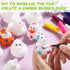 12 2 Inch 12 Jerify Pcs White Blank Rubber Ducks for Kids DIY St. Patrick's Day Creative Rubber Ducks with Pens
