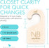 Closet 24 1in (Set 7) Baby Clothes Organizer Baby Clothes Dividers for Wood Size Dividers for Newborn to Months