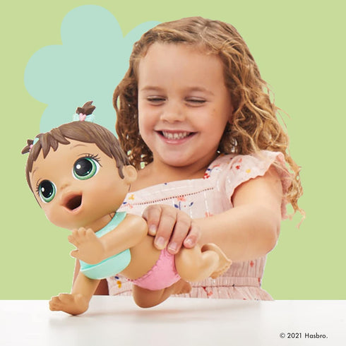 Baby Alive Lil Snacks Doll - Snack-Themed 8-Inch Baby Doll, Eats and Poops, Toy for Kids Ages 3 and Up