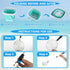 fethwoin 6 8 10 12, Shark Tooth Sifter, Beach Sand Sifter, Sea Shell Scooper for Beach, Shell Bags&Foldable Bucket