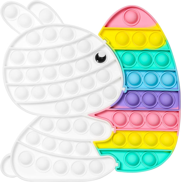 TOMMIKE Easter Bunny Pop It Fidget Toy Bubble Sensory for Anxiety &
