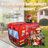 2-3 Pop Up Tent for Kids.Fire Truck Play Tent Role Play Firefighter Tent.Large, Easy to Organize.Birthday Gift