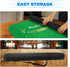 GSE Games & Sports Expert Casino Blackjack Tabletop Layout Mat, Non-Slip Rubber, Carrying Bag for Parties