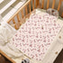 Floral Quilted Baby Diaper Changing Pad - Brown Floral Design