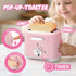 Playset Sets 4-8,Pink 3-5 Play Kitchen Accessories,Toy Kitchen Appliances with Blender,Coffee Maker,Mixer,Toaster,Kids
