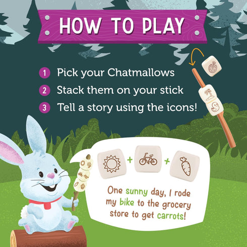 Set 4+ Educational Insights Campfire Chatmallows Creative Story Cubes & Social Skills Activities, Conversation Starter