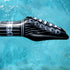 Treasure Gurus Set 2 40" Inflatable Silver Gold Electric Guitar Blow Up Toy for Swimming Pool Floaties