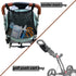 Baby Stroller Organizer Hanging Bags, Extra Large Mesh Storage Bag for Diaper Toy Snack