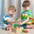SKYFIELD Carrot Harvest Game Wooden Toy for Baby Boys and Girls 1-3, Educational Shape Sorting Matching Puzzle Gift Toy