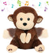 Hopearl Clapping Monkey Interactive Musical Stuffed Animal Singing Plush Toy Adorable Electric