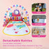Set 0 1 2 3 4 5 6 7 8 9 10 11 12 Baby Gym Play Mat, Musical Activity Center for Baby, Baby Rattles Toys with Storage