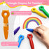 1-3 2-4 4-8, (24 KERIFI Triangle Jumbo Crayons for Toddlers, Mess Free Washable Toddler First Crayons for Kids Ages