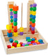 Set 46 5 Melissa & Doug Bead Sequencing with Wooden Beads and Double-Sided Pattern Boards