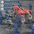 LovesTown 82PCS Civil War Soldier Toys, 40 Blue and 40 Gray Uniform Action Figures with Rideable Horses for Kids