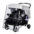 bemece Double Stroller Rain Cover, Weather Shield Double Stroller for Side by