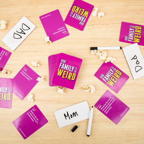 DSS Games Our Family is So Weird - A Family Party Game to Decide Who's Most Likely to Do What