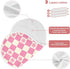 tplaotee 22x11in Peach Sun Checker Plaid Pattern Cotton burping Cloth Easy Care Baby wash Cloth for Unisex boy and Girl