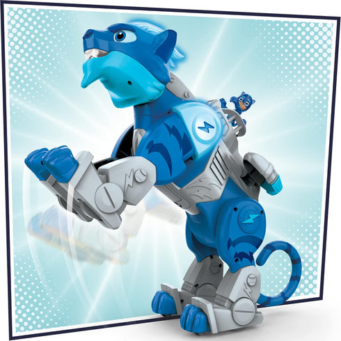 PJ Masks Animal Power Charge and Roar Power Cat, Interactive Preschool Toys with 20+ Lights and Sounds
