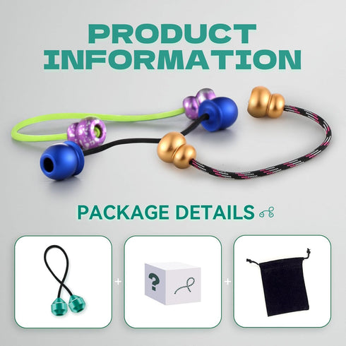 L-Shizuku Begleri Fidget Beads - Worry Fidget Beads Spin & Bump - Made of Aluminum Alloy - for Men Women Youngs Skill