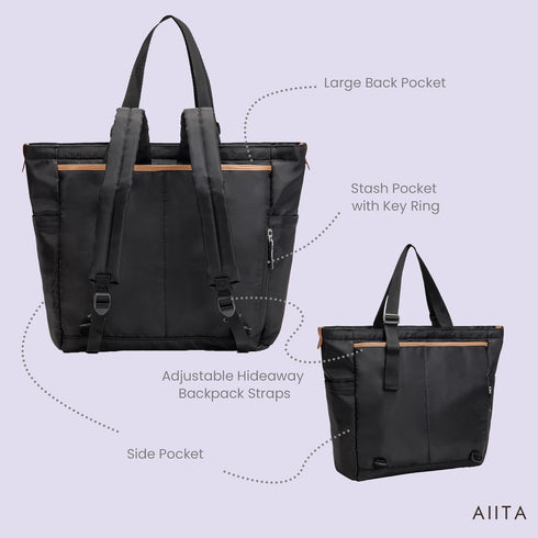 AIITA Backpack,Crossbody Diaper Bag Tote,Baby Diaper Bags,Convertible Diaper Bag Tote Bag for Women,Stylish Shoulder