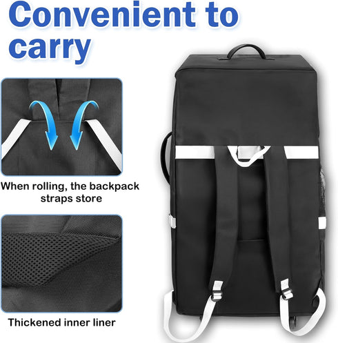 Upgrade Car Seat Travel Bag for Airplane With Wheels, Carseat Travel Bag for Airplane, Car Seat Travel Bag With Wheels