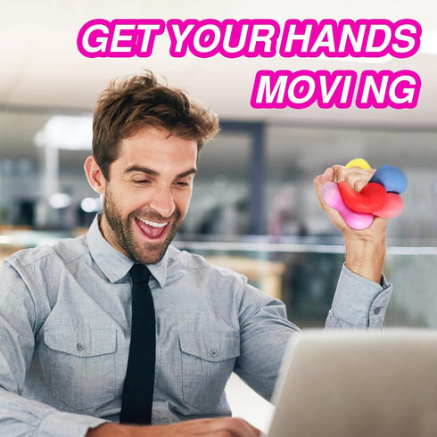 Neec 24 Pack Slow Rising Stress Cube , Dough Stress Balls Soft Fidget Squishy Toys for Anxiety Relief, Pull Stretch