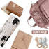 Owlowla Baby Diaper Changing Pad, Portable Changing Mat Travel Liner for Baby and Small Toddler (Beige & Brush Strokes)
