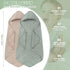 2 Pack 32 32 Inches, Synrroe Hooded Muslin Cotton Baby Towels (Green/Brown), by Ultra-Soft & Breathable for Baby Bath