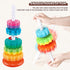 Baby Spinning Stacking Toys for Toddlers 1-3, Rainbow Ring Stacker Montessori Toys for 6-12 Months, Christmas Gifts