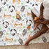 Watercolor Cats Baby Blanket, 30x40, Cute Cats Paws, Soft Flannel, Gift for Cat Lovers