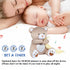 BEREST Rechargeable Baby Sleep Soother Bear, Mom's Heartbeat & Lullabies, White Noise Sound, Nursery Decor Night Light