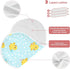 tplaotee 22x11in White Polka Dots Cartoon Yellow Chicks Cotton Neutral Burp Cloths Breathable Baby spit up Cloth
