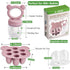 Silicone Baby Fruit Food Feeder & Mini Freezer Nibble Tray, Breastmilk Popsicle Molds for Baby Teething Relief, BPA