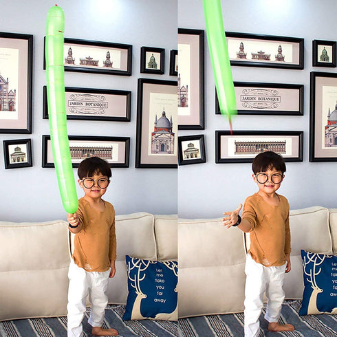100pcs Colorful Giant Rocket Balloons with Two Air Pumps for Parties