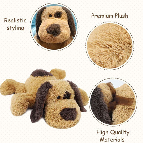 Floppy Stuffed Dog Puppy Plush Toy, 20 inch Huggable Beagle Labrador Retriever Stuffed Animal for Kids