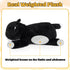 Gift17in 1.6lbs Weighted Cat Stuffed Animal,Cute Black and White Tuxedo Cat Plush Soft Weighted Plushies, Cuddleable