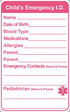 Poskornwel 2.5x4 inch 10PCS Pink Infant In Case of Emergency Child Emergency Contact