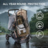 UQBEUQ 4 Stroller Rain Cover, Universal Rain Cover for Stroller with Waterproof Zipper, Clear Travel Weather Shield
