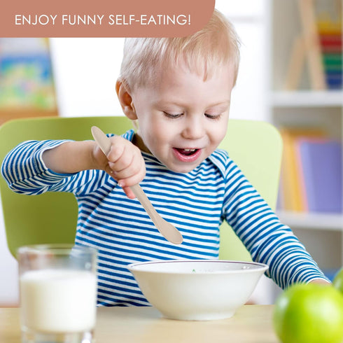 6-Piece Silicone Feeding Spoons for Baby and Infant, Soft-Tip Training Spoon, Dishwasher Safe Utensils