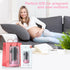 Travel Bottle Cleaner Kit with Baby Bottle Brush Set, Drying Base, and Soap Dispenser - Gift for New Moms (Peach Pink)