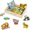 Melissa & Doug 20 Wooden Animal Magnets in a Box - FSC Certified