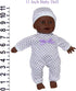 11-Inch Set Soft Body African American Newborn Baby Doll Gift with Pacifier