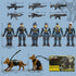 Baimiby 6-8, 2 6 Army Men Action Figures, Toy Soldiers for Boys Boys Toy Plastic Army Men Toys with Dogs and Weapons
