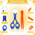 Mudder 12 Pieces Fine Motor Skill Toys, Includes 6 Handy Scoopers and 6 Jumbo Tweezers for Outdoor Exploration
